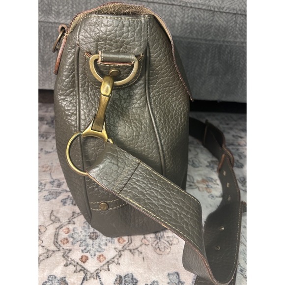 Stunning Pulicati large Italian Leather Bag. Great Condition In Olive Green. - Picture 9 of 14